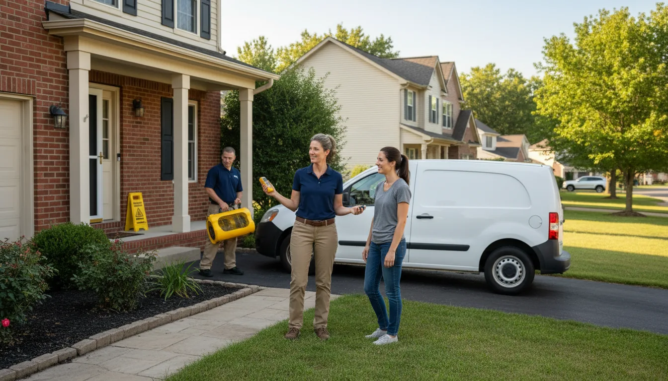 Water restoration image for Home Water Damage Repair in Ridgeville, IN